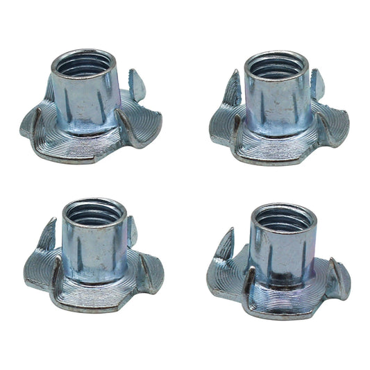 M10 Zinc Plated T Nuts - Easy Install, Corrosion Resistant, 4 Pack