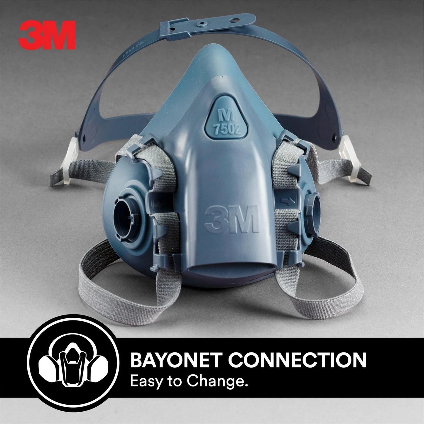 3M Professional Reusable Paint Respirator with Cool Flow Valve, 95% Filtration, Silicone Face Piece