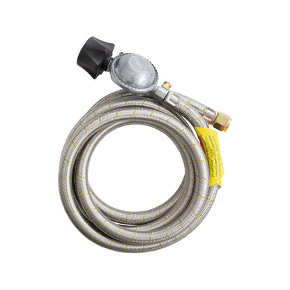 Gasmate 2000mm Regulator & Braided Hose LCC27 to 5/8" UNF for BBQ & Camping