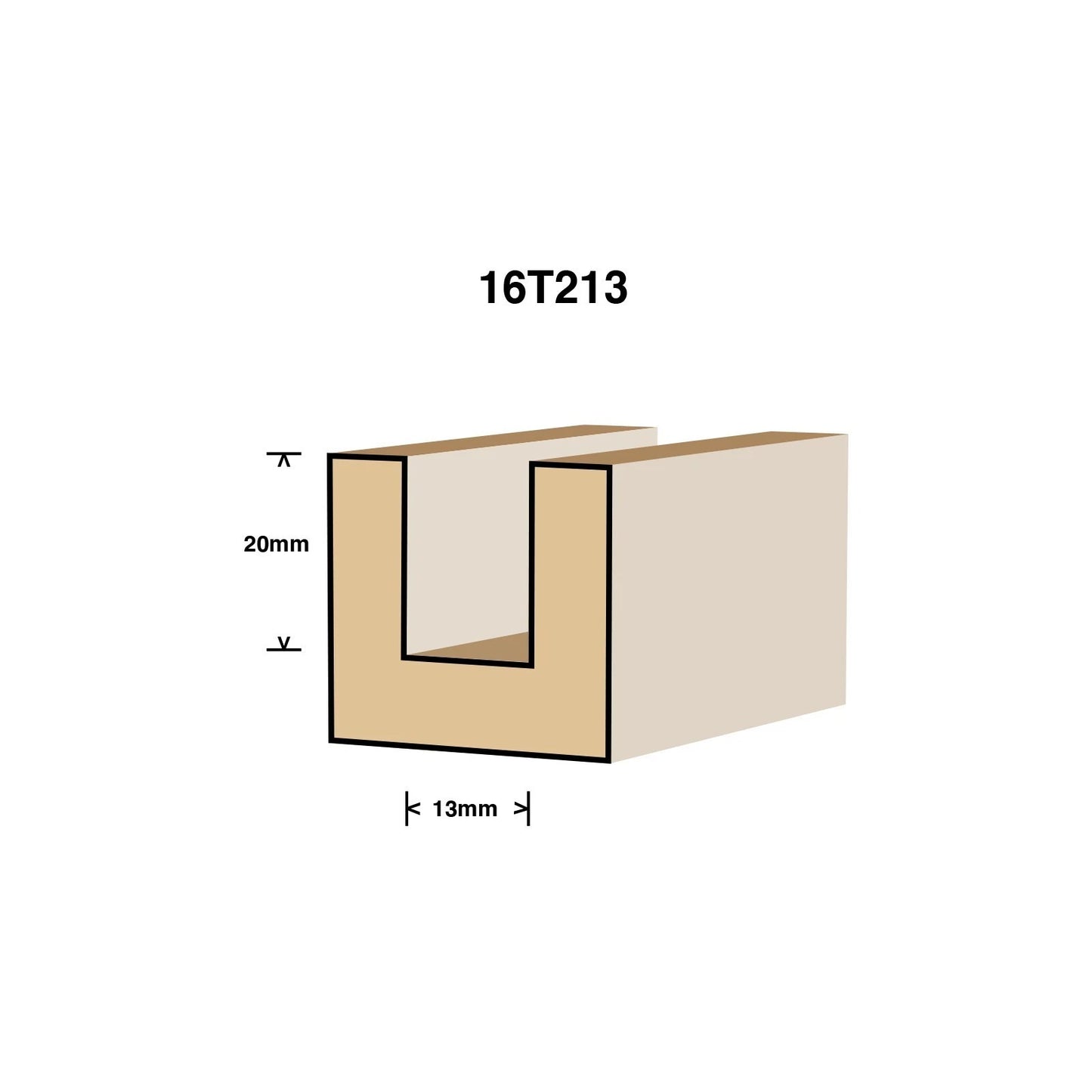 Ultra 6.4 x 13mm Tungsten Carbide Straight Router Bit, 1/4" Shaft, Durable & Precise
