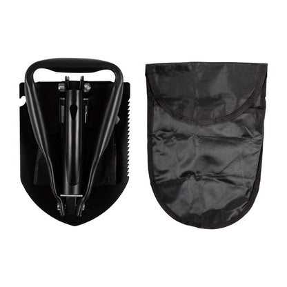 Trojan Folding Camping Shovel with Carry Bag, All Steel, Multi-Functional Blade, Compact Design