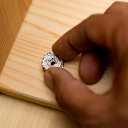 Taskmaster 44mm Cam Connector & Bolt 8 Pack, Nickel Plated Zinc, Rust Resistant