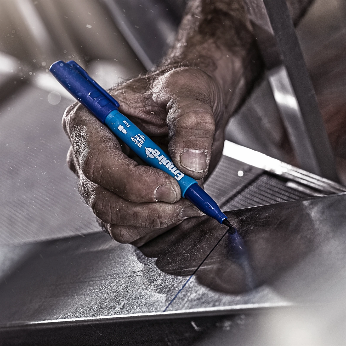 Empire Blue Fine Marker Pen - Clog-Resistant, Quick-Dry, Permanent Ink, Versatile Surfaces