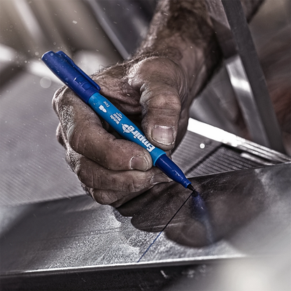 Empire Blue Fine Marker Pen - Clog-Resistant, Quick-Dry, Permanent Ink, Versatile Surfaces