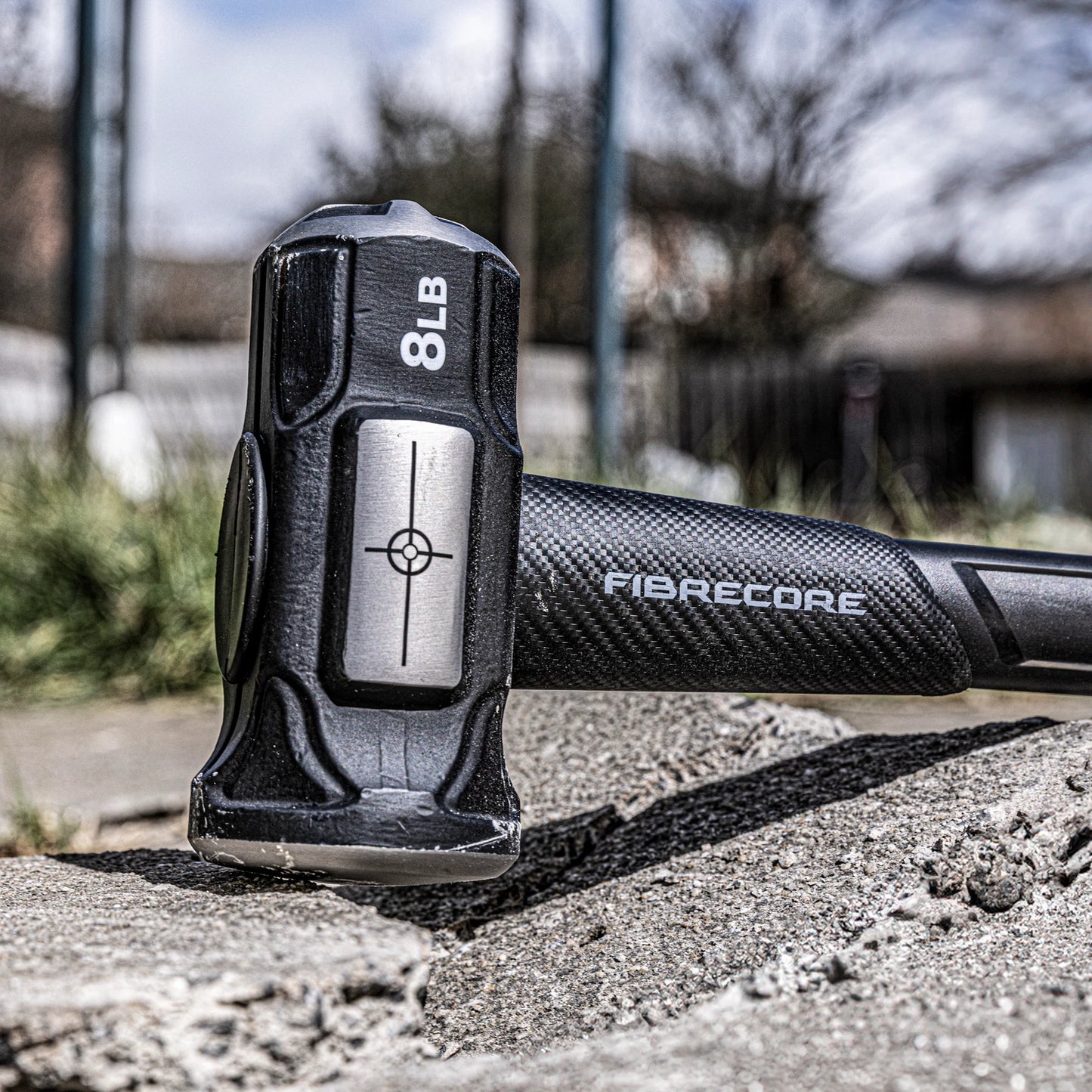 Kango 8lb Cross Strike Sledge Hammer, Fibreglass Handle, Heat-Treated Steel Head