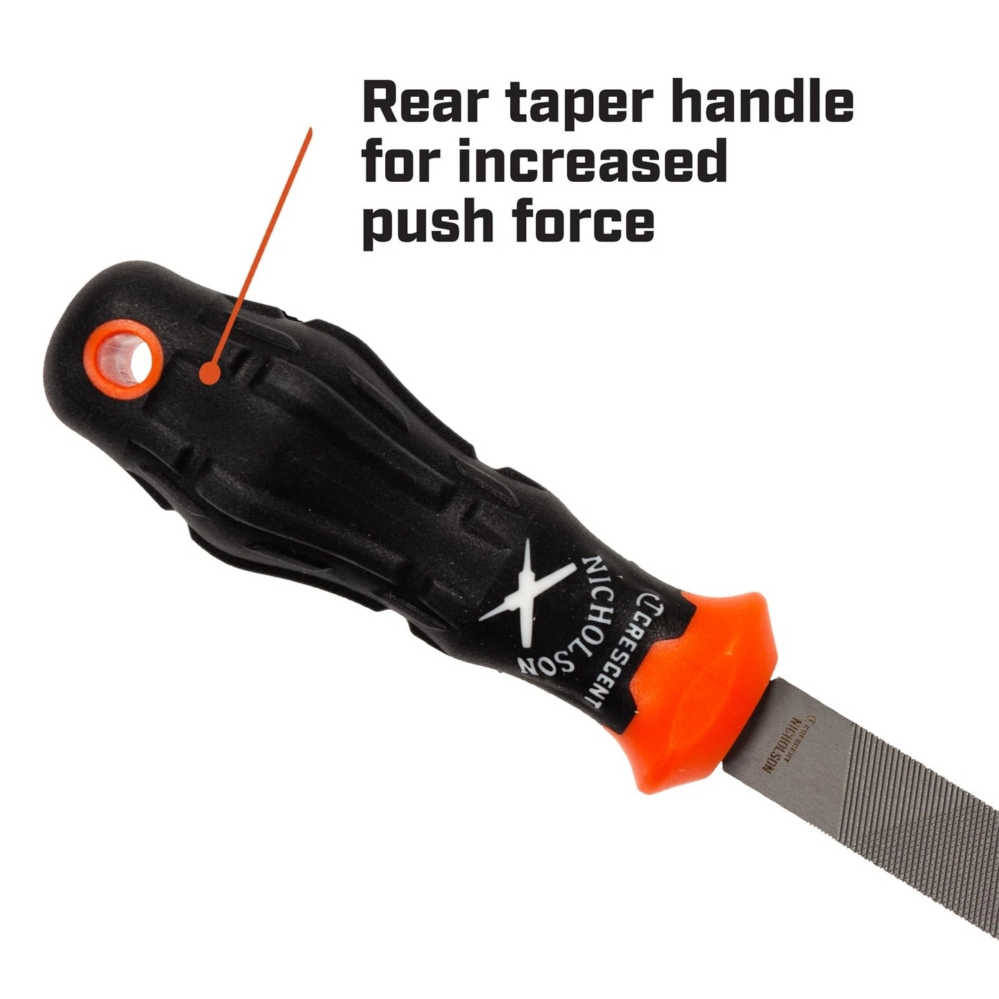 Crescent Nicholson 150mm/6" Warding Bastard File, Locksmith Tool, Dual-Sided, Comfortable Grip