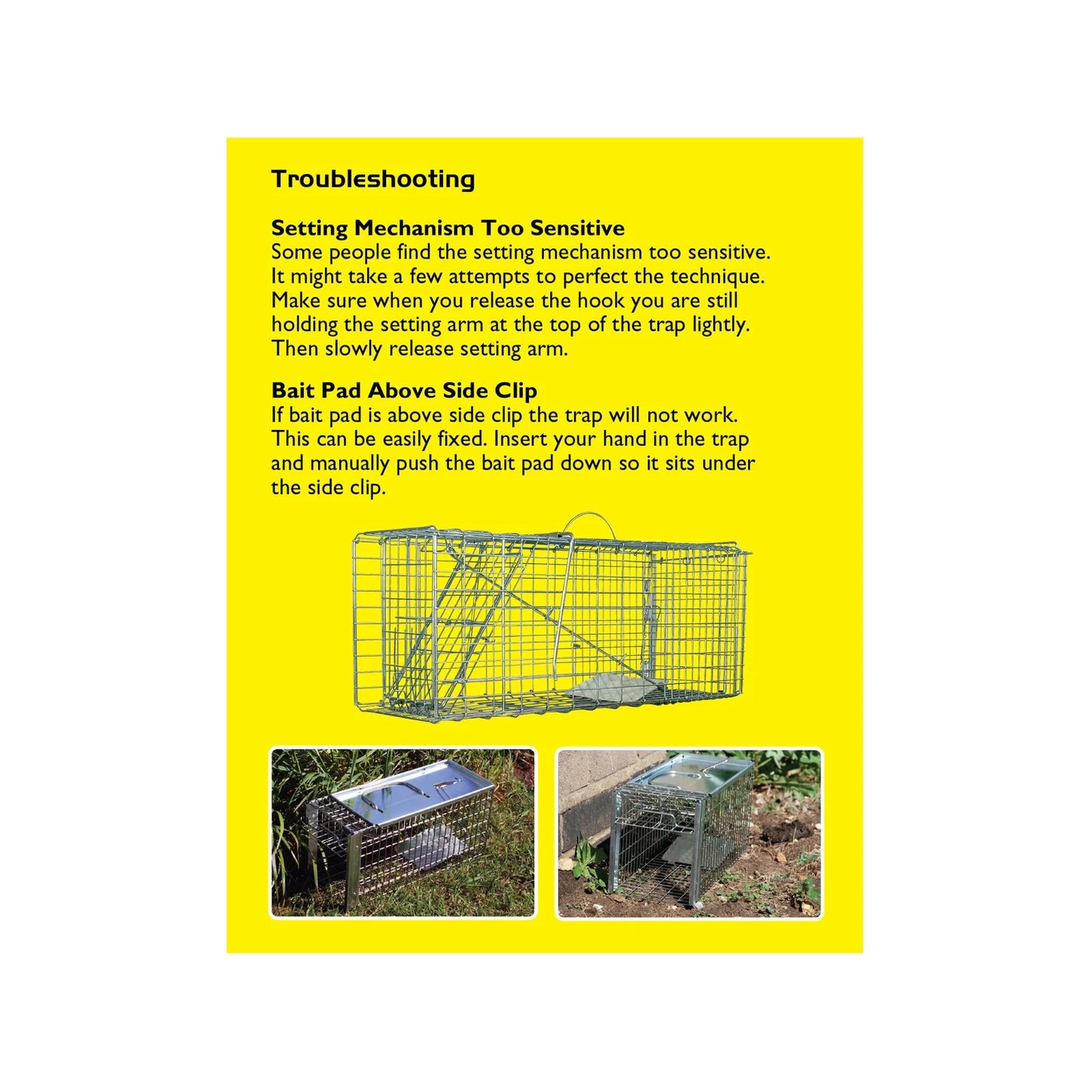 The Big Cheese Rat Cage Trap, Galvanised Steel, Indoor/Outdoor, Easy-Set, Safe Handling
