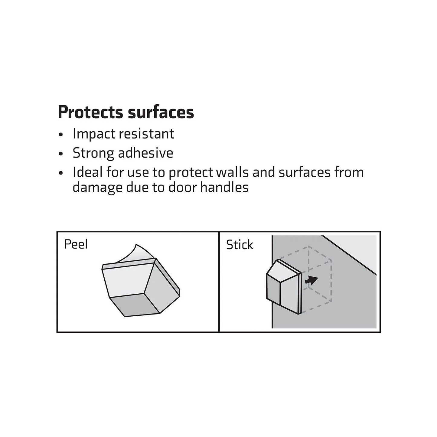 Surface Gard 13x13mm White Rubber Bumpers - Scratch & Noise Reduction, 9 Pieces