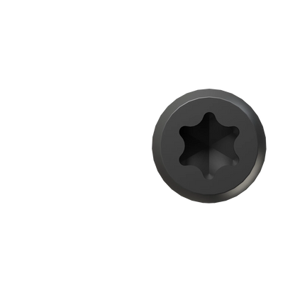 Bremick Ultrafast Stainless Steel Black T20 Trim Head Decking Screws 10g x 65mm - 100 Pack