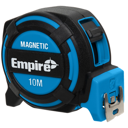 Empire 10m Magnetic Tape Measure with Ergonomic Grip & Double-Sided Blade
