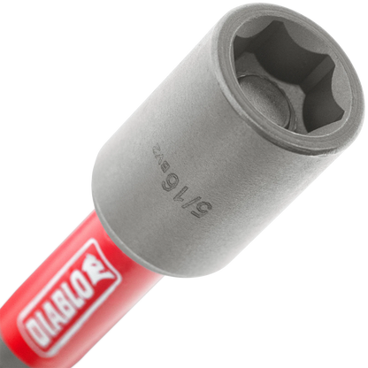 Diablo 5/16" 65mm Magnetic Nut Setter, Extreme Durability, Impact Resistant