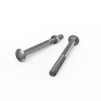 ZENITH M16 x 200mm Galvanised Cup Head Bolts & Nuts, Corrosion Resistant