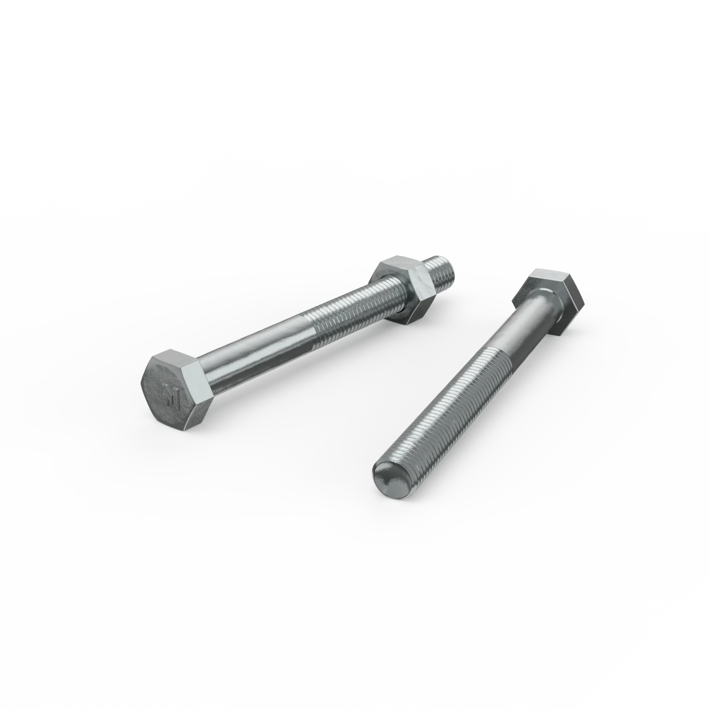 ZENITH M10 x 100mm Zinc Plated Hex Head Bolts & Nuts, Indoor Use, AS Compliant