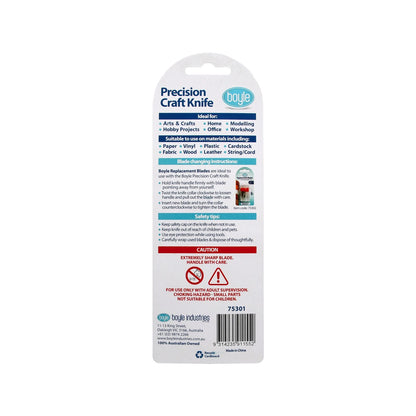 Boyle Precision Craft Knife - Versatile Blade, Easy Replacement, 150mm Depth