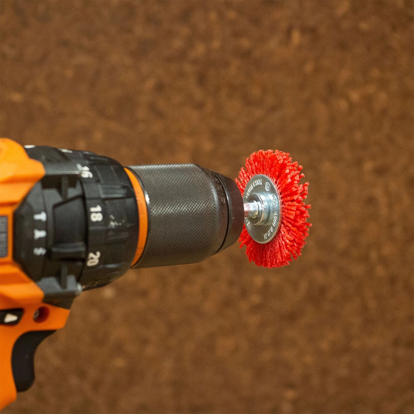 Josco 50mm Abrasive Nylon Wheel Brush for Paint, Rust, and Burr Removal