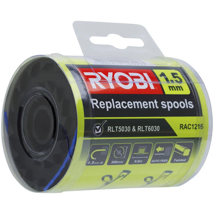 Ryobi 1.5mm Replacement Spools 3-Pack for RLT5030 & RLT6030 Trimmers