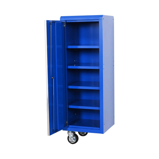 Kincrome BLUESTEEL 4 Shelf Side Locker, Heavy Duty Steel, Adjustable Shelves, UV Coated