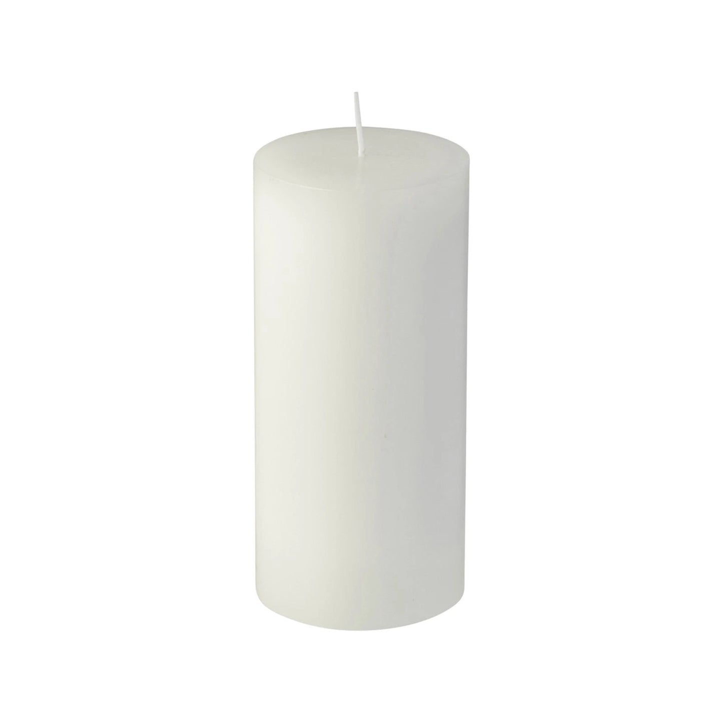 Waxworks 15cm White Citronella Pillar Candle, Natural Mosquito Repellent, 40hr Burn Time