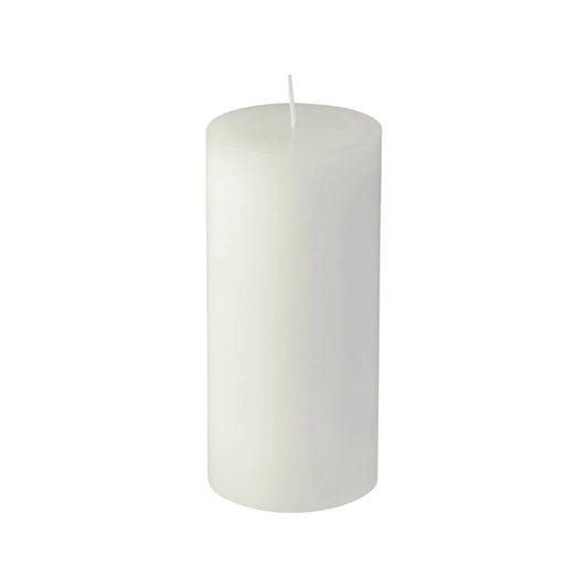 Waxworks 15cm White Citronella Pillar Candle, Natural Mosquito Repellent, 40hr Burn Time