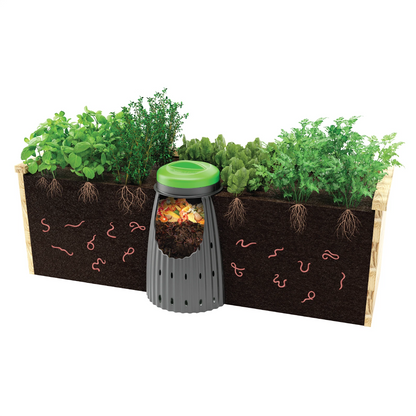 Tumbleweed Worm Buffet In-Ground Worm Farm, 26L, Efficient Waste Recycling, Green