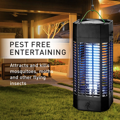Gecko Large LED Zapper - Energy Efficient, Weatherproof, 40m Coverage, Auto On-Off