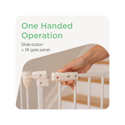 Perma Child Safety 3-in-1 Playpen Barrier, 73CM-370CM, One-Handed Operation, Two-Way Control