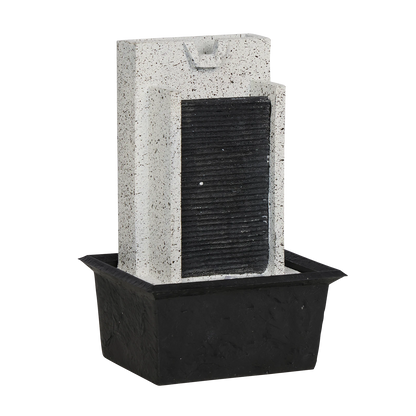 Northcote Pottery Ripple Falls Indoor Water Feature with Light, 15x13x24cm