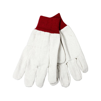 Saxon Cotton Calico Glove 23.5cm - Breathable, Elastic Cuff, One Size Fits All