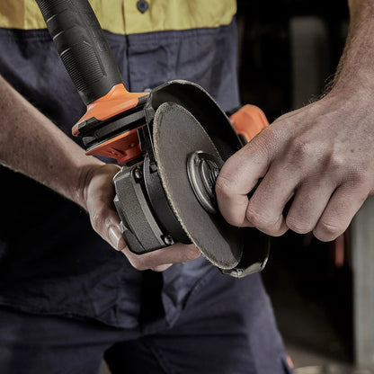 AEG 18V Fusion Angle Grinder 125mm Brushless Motor, Tool-Free Guard, Safety Features