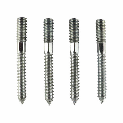 Everhang M10 x 80mm Zinc Plated Hanger Bolt 4 Pack - Durable, Corrosion-Resistant Steel