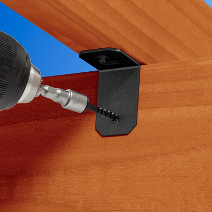 Simpson Strong-Tie Black Outdoor Angle Bracket 50x40x35mm, Corrosion Resistant, Matte Finish