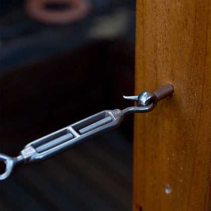 Taskmaster 8mm 316 Stainless Steel Lag Screw 2 Pack - Marine Grade, Weather Resistant