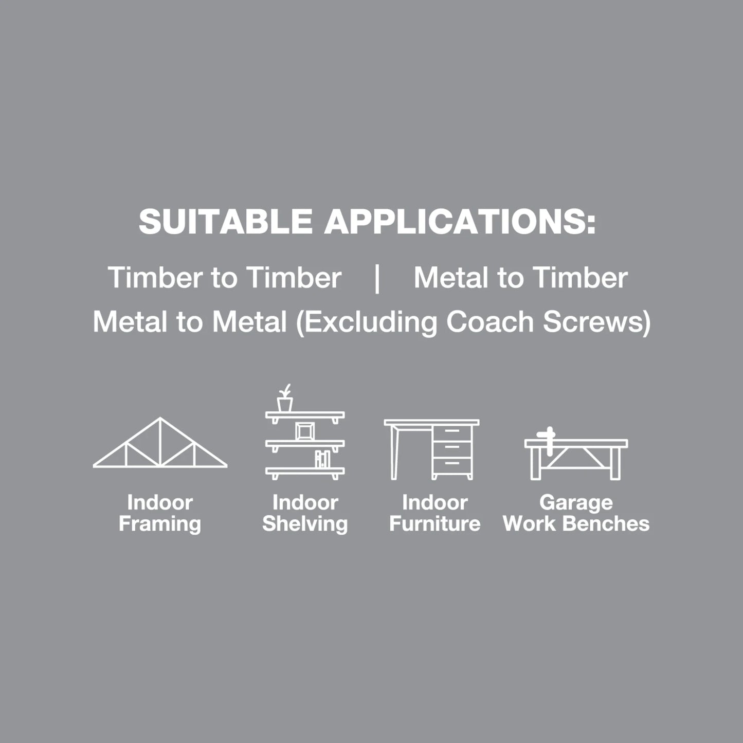ZENITH M10 x 200mm Zinc Plated Cup Head Bolt & Nut, Corrosion Resistant, AS Compliant