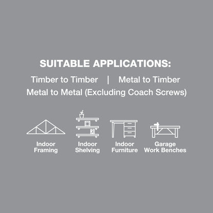 ZENITH M10 x 200mm Zinc Plated Cup Head Bolt & Nut, Corrosion Resistant, AS Compliant