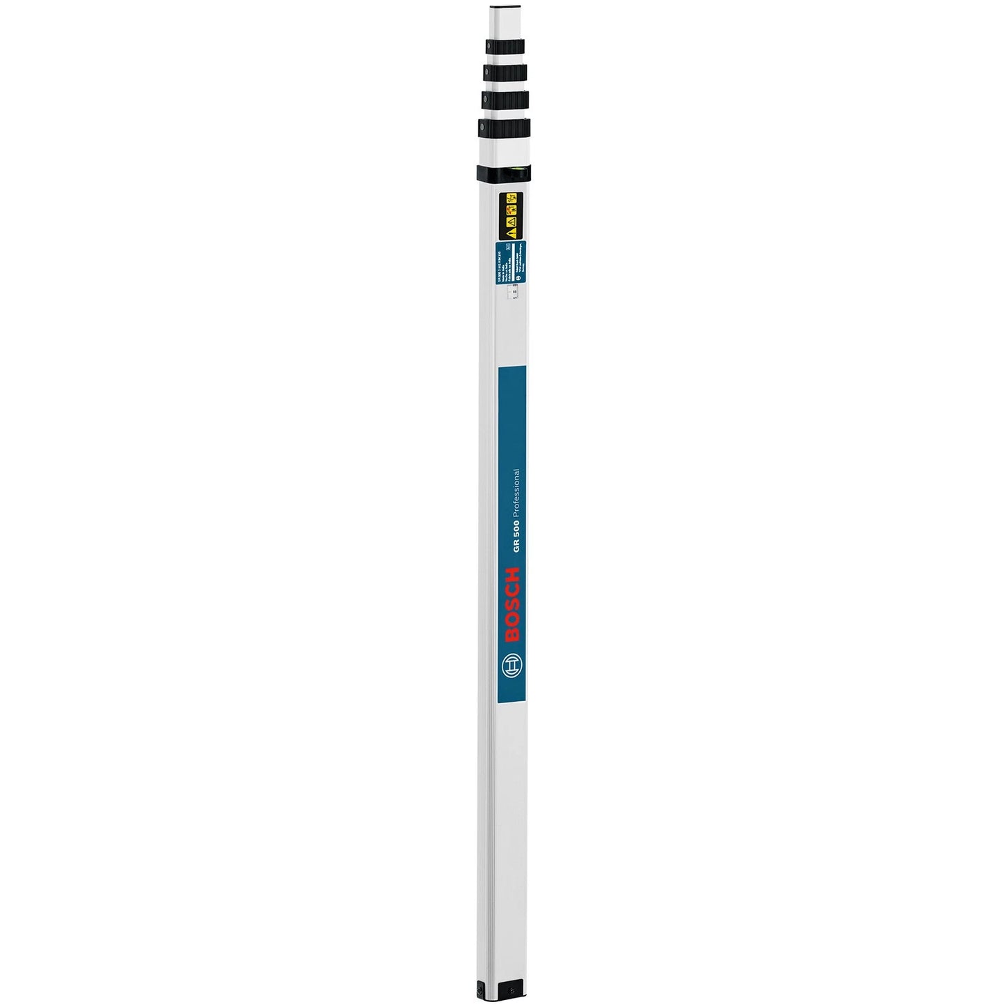 Bosch Professional 5m Laser Levelling Rod, Aluminium, Extendable, Waterproof, with Carrying Bag