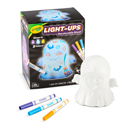 Crayola Light-Ups Ghost - Interactive Glow Toy for Kids, Reusable & Non-Toxic