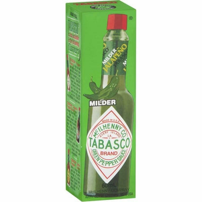 Tabasco Green Pepper Mild Sauce 6-Pack 60ml - Mild Heat, Fresh Peppery Taste