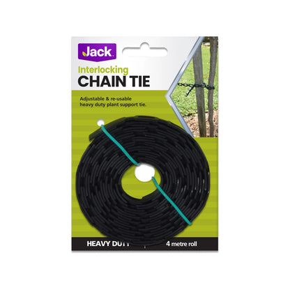Jack 4m Heavy Duty Chain Plant Tie, Durable & Reusable, Adjustable Support for Indoor/Outdoor Use