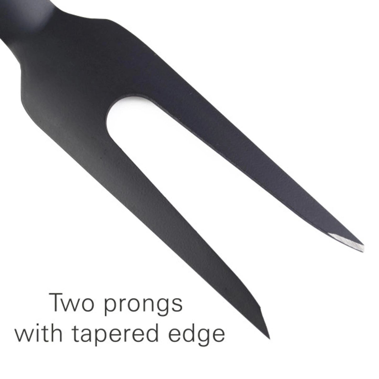 Matador Black Non-Stick BBQ Fork with Tapered Prongs and Contoured Heat-Resistant Handle