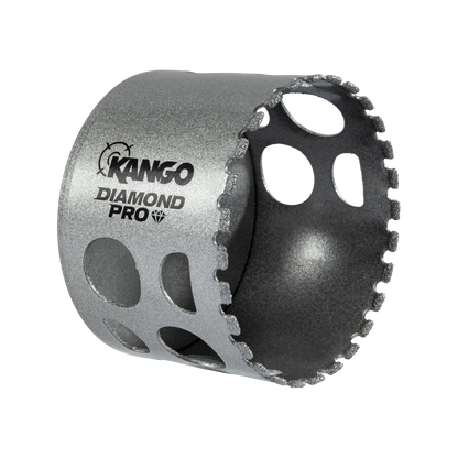 Kango 64mm Diamond Pro Hole Saw - Versatile, Durable, Wet/Dry Cutting, Thin Kerf Design