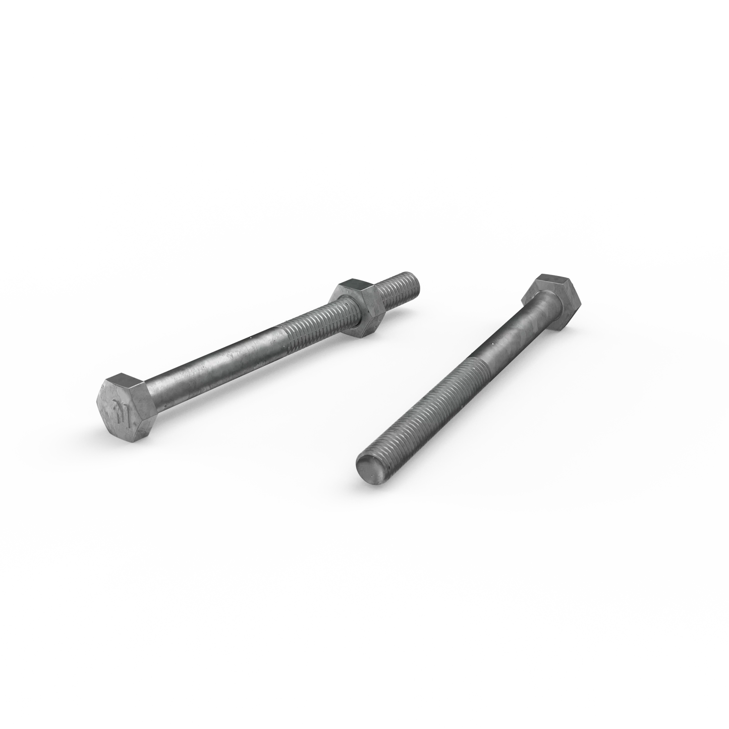 ZENITH M6 x 75mm Galvanised Hex Head Bolts & Nuts - Corrosion Resistant, AS Compliant