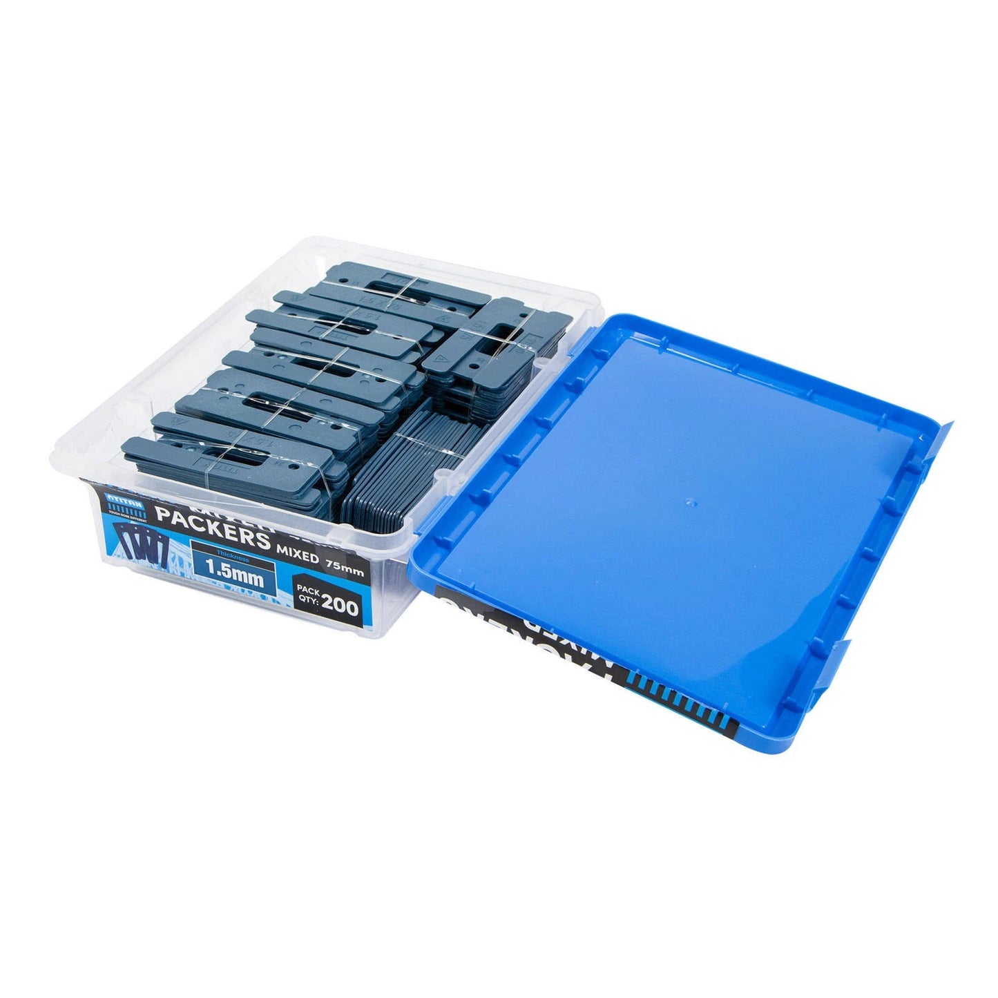 Titan 1.5 x 75mm Blue Window Packers 200 Pack - UV Stable, High Strength, Multipurpose