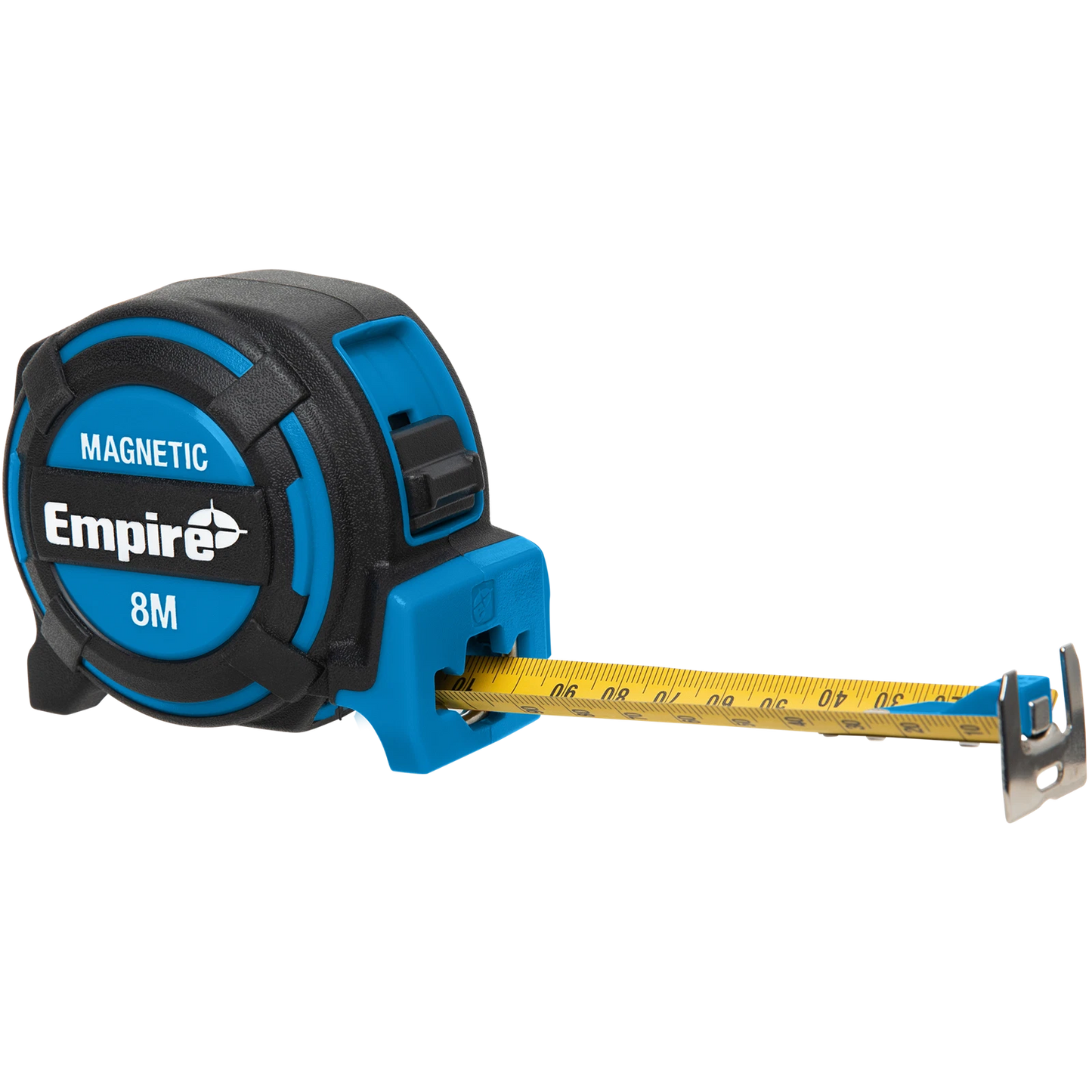 Empire 8m Magnetic Tape Measure with Ergonomic Grip & Double-Sided Easy-Read Blade