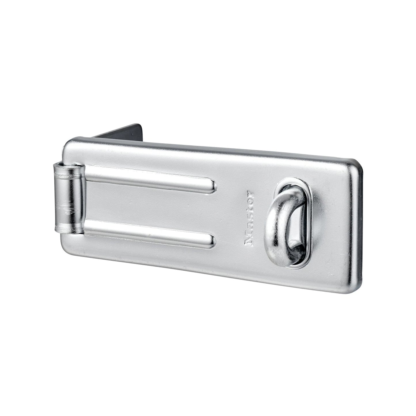 Master Lock 89mm Hard Wrought Steel Hasp & Staple, Weather-Resistant, Silver