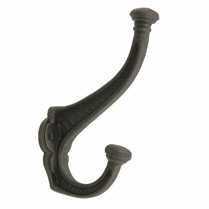 Zenith 150mm Matte Black Iron Robe Hook - Elegant & Durable, Easy Installation