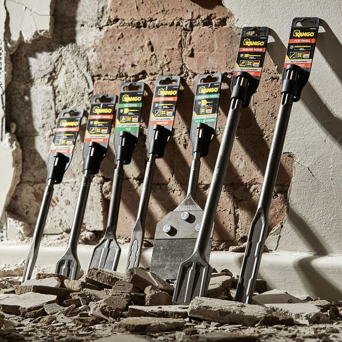 Kango 20mm x 250mm SDS Plus Flat Chisel for Bricks, Blocks & Concrete