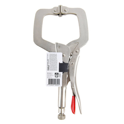 Trojan 280mm C Clamp Locking Pliers with Swivel Pad Jaws, Ideal for Welding, Lifetime Warranty