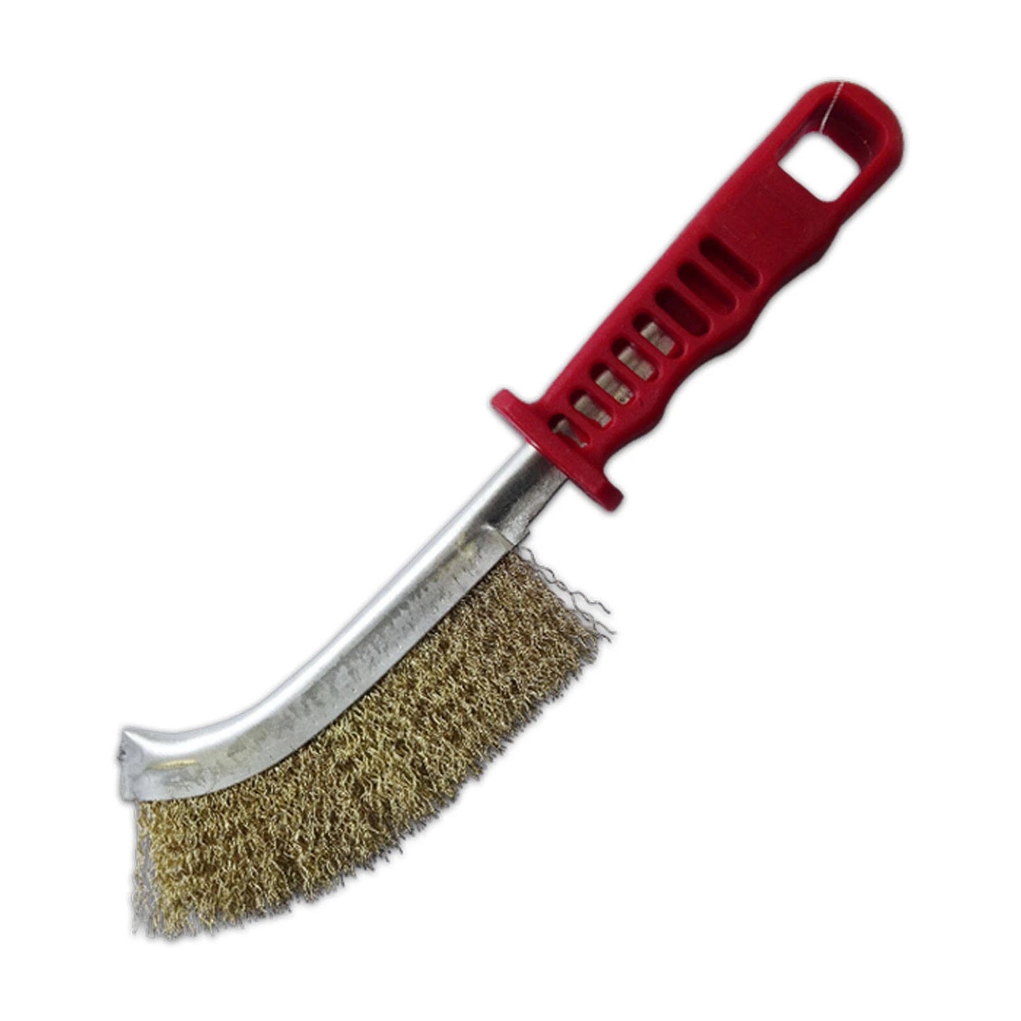 Josco Scratch Brush Red Handle Steel Bristles Rust Removal Tool