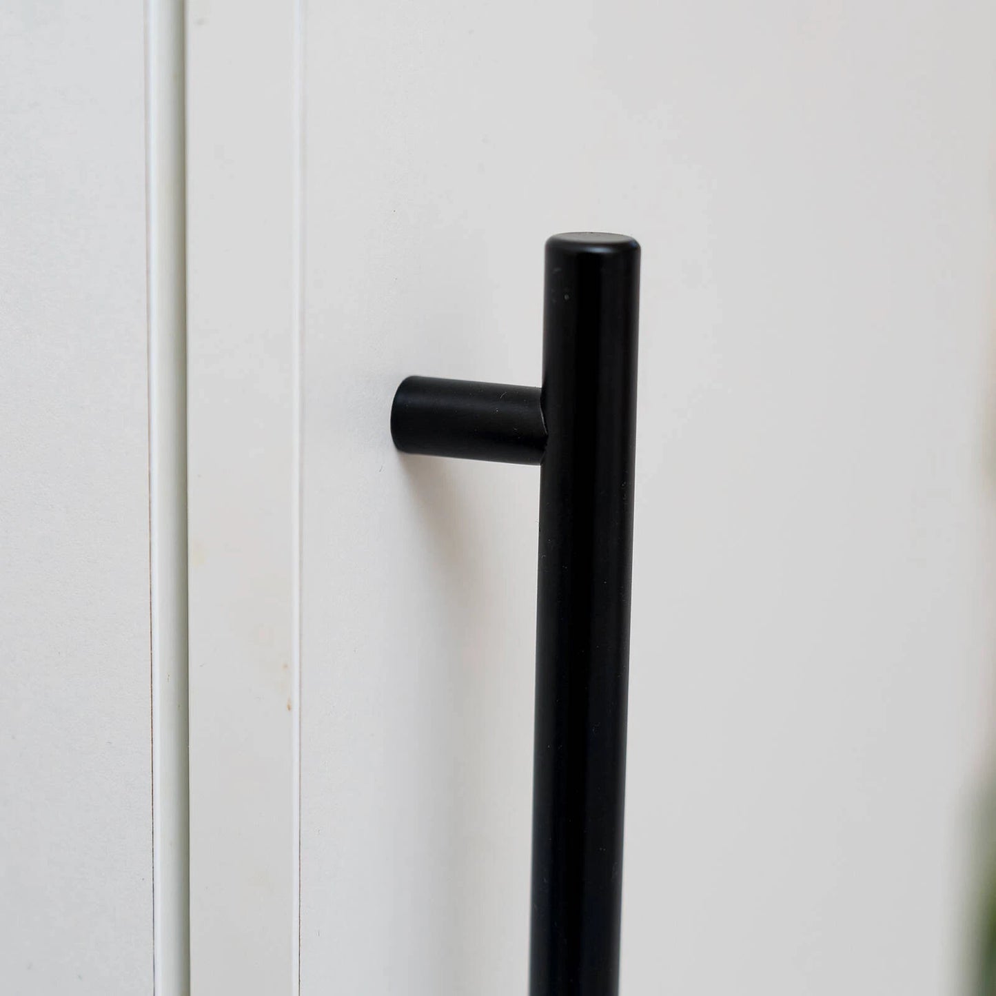 Taskmaster Matte Black T Handle 128mm - Easy Install, 10 Pack, Modern Cabinet Upgrade