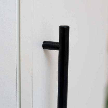 Taskmaster Matte Black T Handle 128mm - Easy Install, 10 Pack, Modern Cabinet Upgrade